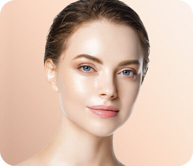 Woman with radiant skin